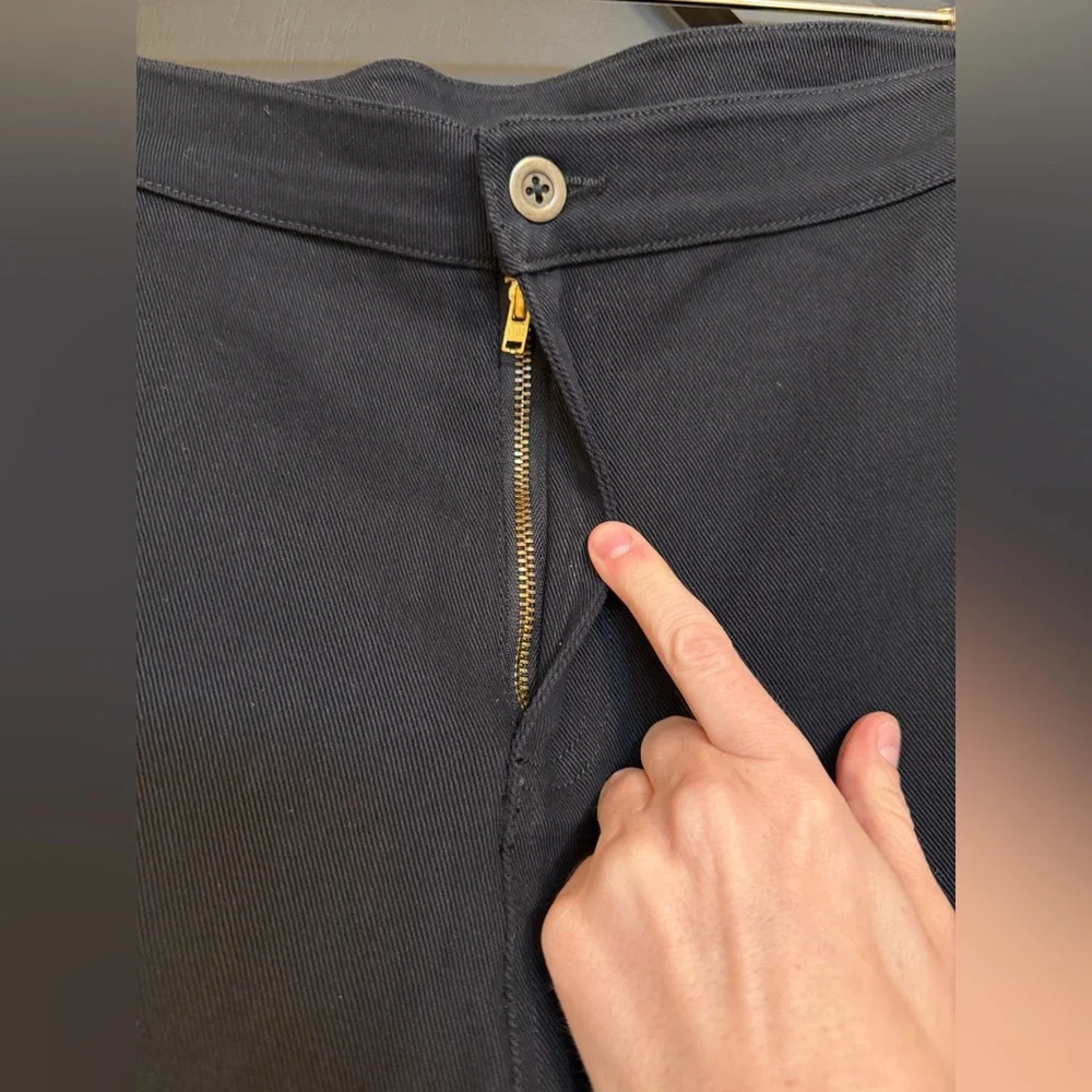 NWT Julia Amory Bell Pant Twill in Black, Size Large - Picture 8 of 14